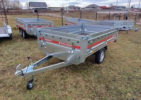 Przyczepa 1 osiowa TRANSPORTER TEMARED 254x151x40cm DMC 750 kg