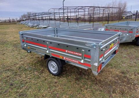 Przyczepa 1 osiowa TRANSPORTER TEMARED 254x151x40cm DMC 750 kg - 2