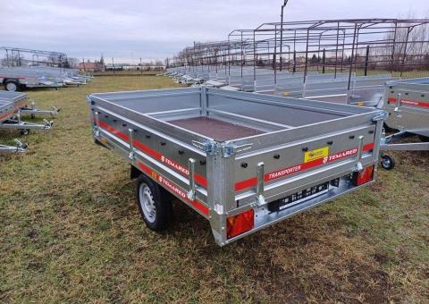 Przyczepa 1 osiowa TRANSPORTER TEMARED 254x151x40cm DMC 750 kg - 4