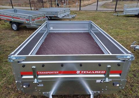 Przyczepa 1 osiowa TRANSPORTER TEMARED 254x151x40cm DMC 750 kg - 9