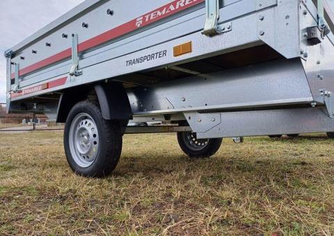 Przyczepa 1 osiowa TRANSPORTER TEMARED 254x151x40cm DMC 750 kg - 12