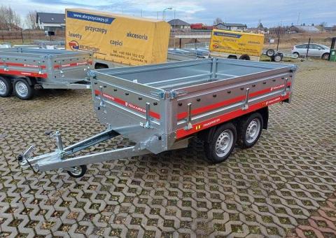 Przyczepa 2 osiowa TRANSPORTER TEMARED 254x151x40cm