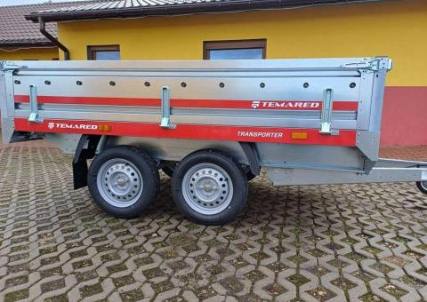 Przyczepa 2 osiowa TRANSPORTER TEMARED 254x151x40cm - 4