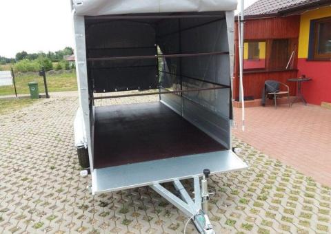 PRZYCZEPA DWUOSIOWA  325x145x35 RYDWAN EURO C-750 G3 Otwierana przednia burta i plandeka - 3