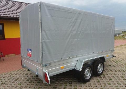 PRZYCZEPA DWUOSIOWA  325x145x35 RYDWAN EURO C-750 G3 Otwierana przednia burta i plandeka - 2