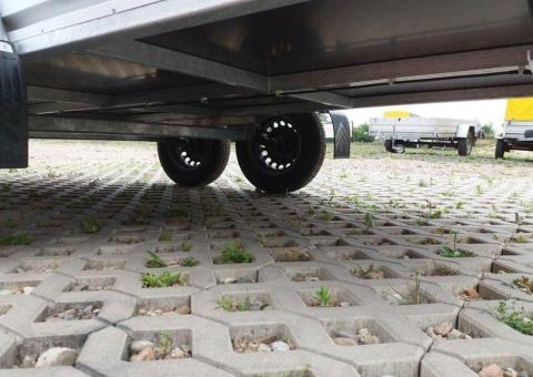 PRZYCZEPA DWUOSIOWA  325x145x35 RYDWAN EURO C-750 G3 Otwierana przednia burta i plandeka - 6