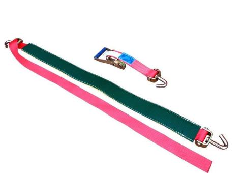 Pas transportowy z hakami obrotowymi trawka 150 cm