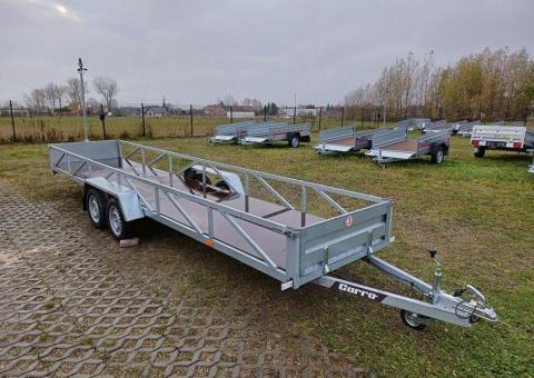 Sprzedam przyczepę dłużycę 2 osiowa 612 cm x 124 cm x 40 cm