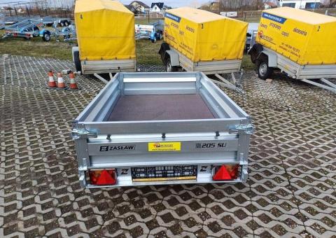 Sprzedam przyczepę towarową jednoosiową ZASŁAW 205SU 205x122x35 - 4
