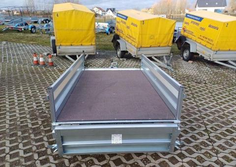 Sprzedam przyczepę towarową jednoosiową ZASŁAW 205SU 205x122x35 - 5