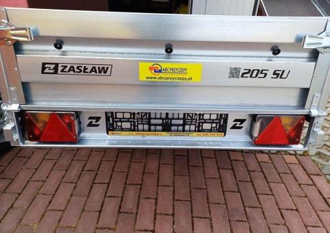 Sprzedam przyczepę towarową jednoosiową ZASŁAW 205SU 205x122x35 - 8