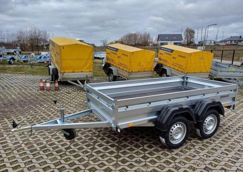 Sprzedam przyczepę towarową dwuosiową ZASŁAW model 265T 265x132x35 - 2