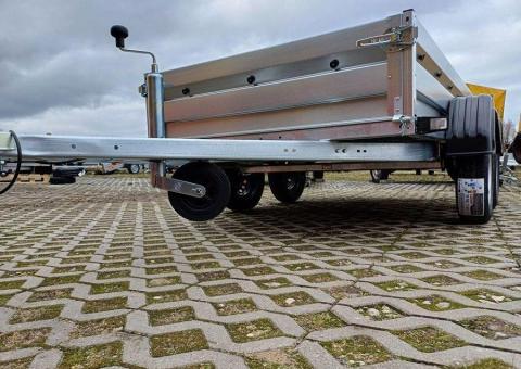Sprzedam przyczepę towarową dwuosiową ZASŁAW model 265T 265x132x35 - 5