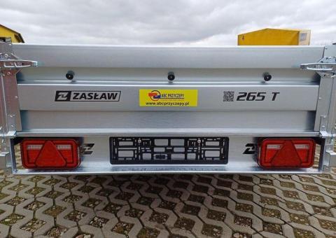 Sprzedam przyczepę towarową dwuosiową ZASŁAW model 265T 265x132x35 - 6