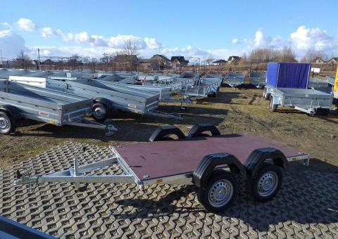 Sprzedam przyczepę towarową dwuosiową ZASŁAW model 265T 265x132x35 - 8