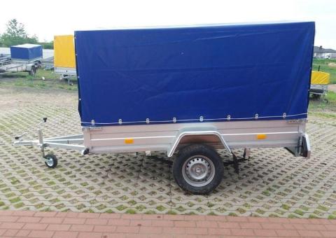 Sprzedam przyczepę RYDWAN EURO A-750 otwierana przednia burta i plandeka - 3