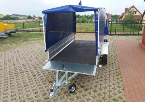 Sprzedam przyczepę RYDWAN EURO A-750 otwierana przednia burta i plandeka - 5